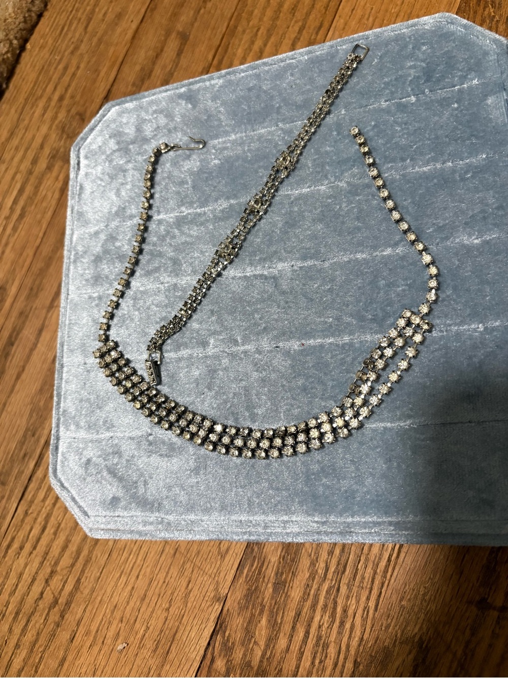 Silver Crystal Tennis Necklace - Elegant Sparkle
